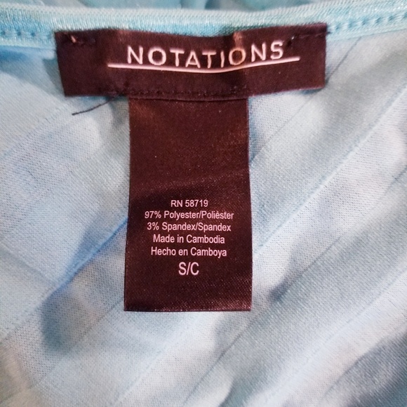 Notations Women's Ruffled Top Small - Picture 3 of 3